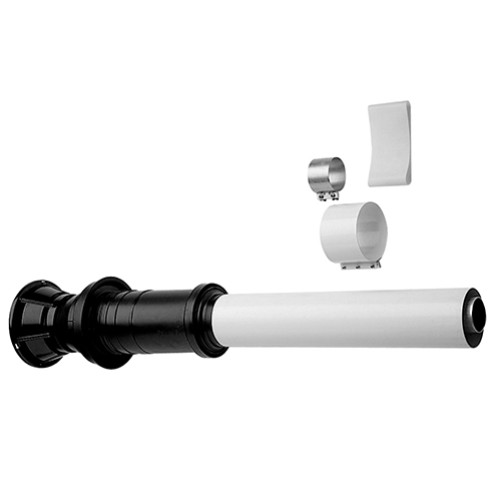 Вертикальный наконечник для коаксиальной трубы дымохода газового котла  60 мм /100 мм , L 1000 мм KHG 71403641 BAXI Италия