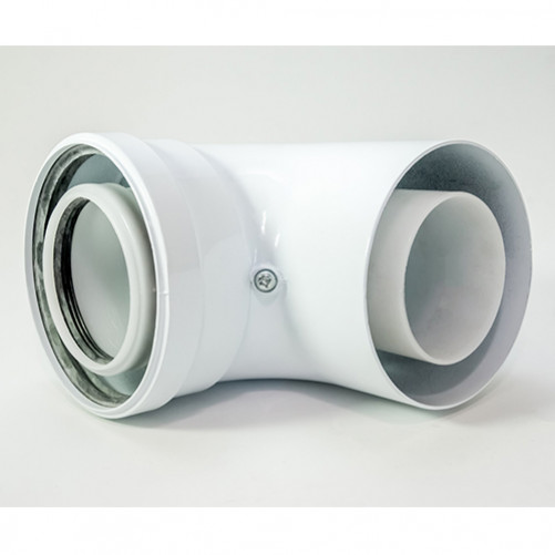 KHG 714100010 Коаксиальный отвод НТ 87° ELBOW CONCENTRIC 110-160