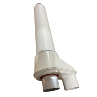 Наконечник единый горизонтальный  для раздельных труб дымохода газового котла 60/100 мм  KHG 71401061 Италия 