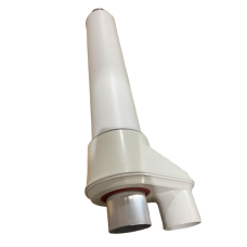 Наконечник единый горизонтальный  для раздельных труб дымохода газового котла 60/100 мм  KHG 71401061 Италия 