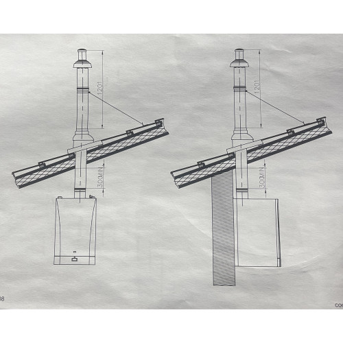 Вертикальный наконечник дымохода газового котла 110 мм -160 мм НТ KHG 714100112 Baxi Италия Вертикальный наконечник дымохода газового котла 110 мм -160 мм НТ KHG 714100112 Baxi Италия