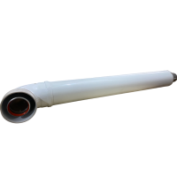 Коаксиальный комплект труба и отвод  (60 мм /100 мм) для газового котла котла 