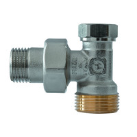 7500J9N050490A Cut-off angle radiator valve НР 3/4 "x 1/2" Eu. (nickel plated)