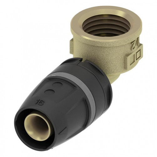 8710203 Уголок соединительный 90 с муфтой 20мм*1/2"IG